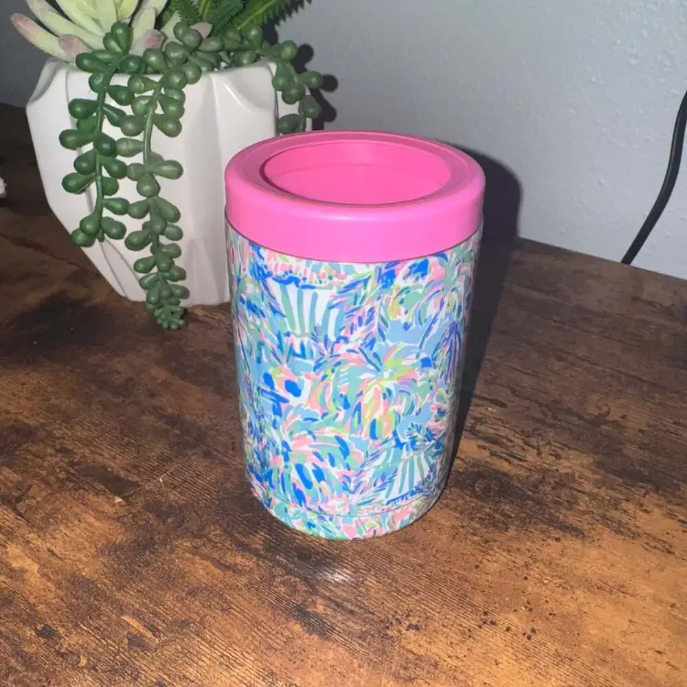 Lilly Pulitzer Insulated Can Cooler/Tumbler in Ibiza Cabana Print
